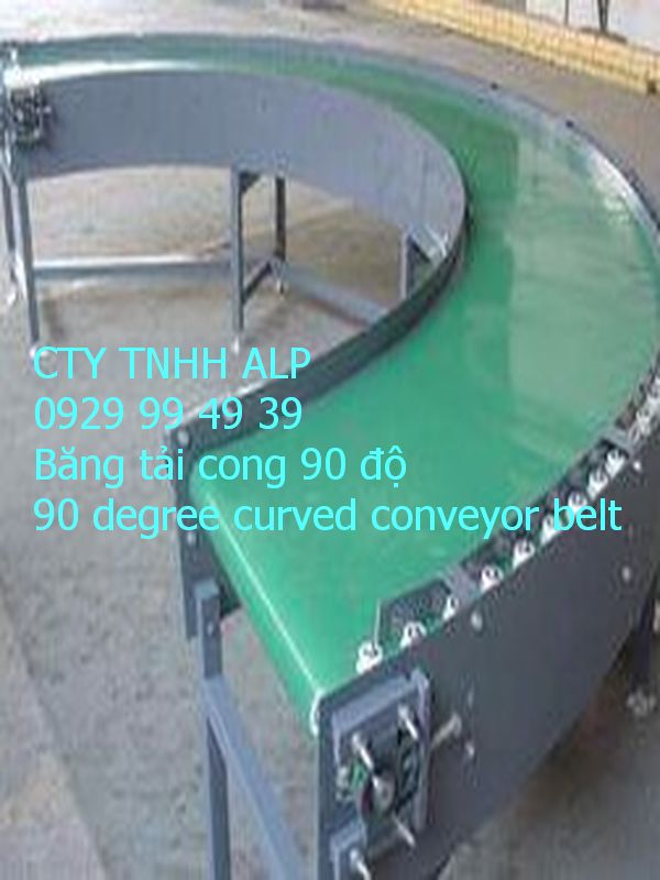 Băng tải cong 90 độ – Giải pháp chuyển hướng linh hoạt trong dây chuyền sản xuất