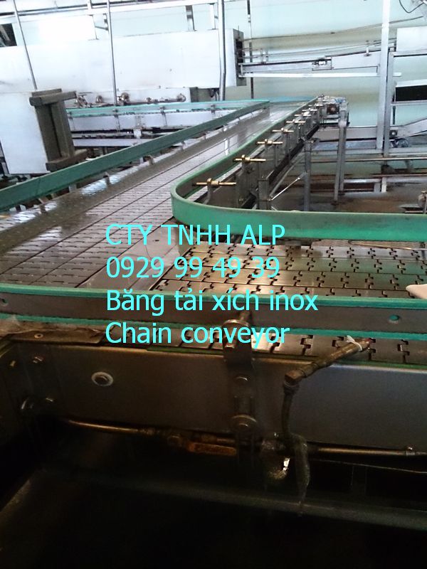 Băng tải xích ngành nước giải khát